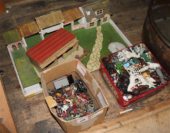 Britains farm lead figures, etc